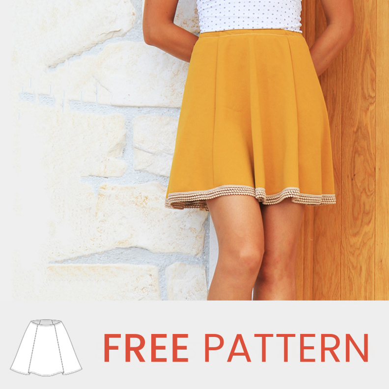 How to sew women's skirt SWING (free sewing pattern & instructions