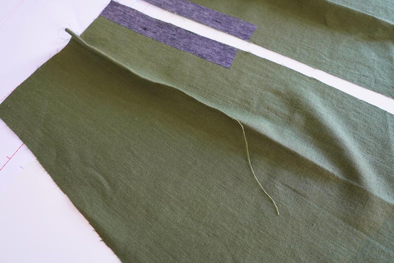 Sewing pattern for women's linen dress with spaghetti straps and exposed back LINEN - waist darts