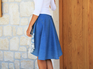 How to sew women's high low skirt LACE