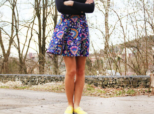 How to sew women’s skirt RACHEL: Version No.1 - Cotton canvas & French seams