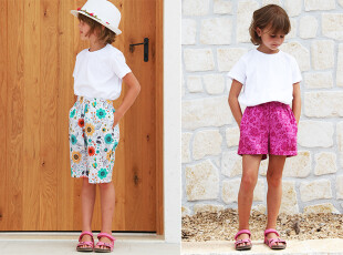 How to sew woven fabric shorts - Children's shorts HAWAII