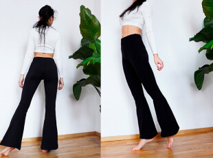 How to Sew Women´s High Waist Flare Leg Pants BACK TO FLARE (+Sewing Pattern in Sizes 32-60