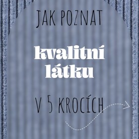 Není látka, jako látka. Ráda bych poradila, jak dobře vybírat na internetu, ale to je trochu jako věštění z čajových lístků. Můj inside trik je držet se látek od výrobců, kteří se to osvědčili. S neznámou látkou od neznámého výrobce je to vždycky trošku sázka do loterie. Ale co by to bylo za život, bez trošky toho napětí, že jo?! 😅