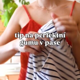 Takže ušito máš a už jen zbývá ta guma do pasu. Můj tip, aby tě pruženka netlačila, nekroutila se a nepřetáčela.