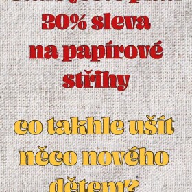 Až do neděle 8.2. můžeš pořídit papírové střihy za cenu pdf. Střihy s 30% slevou ulovíš na webu ➡️ www.sitijakozivotnistyl.cz