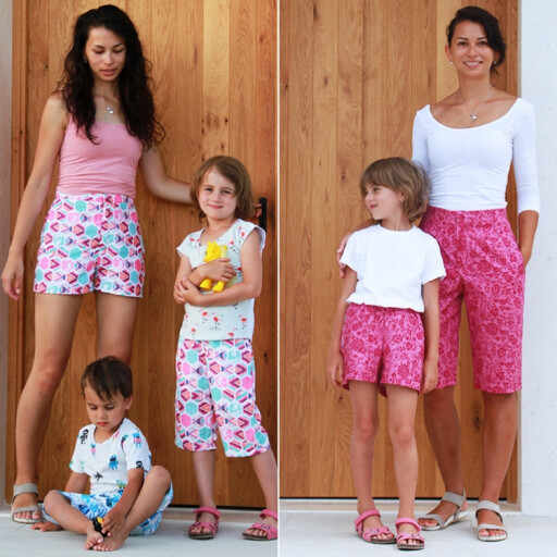 Pattern set - Women's and children's short shorts / Bermuda shorts HAWAII