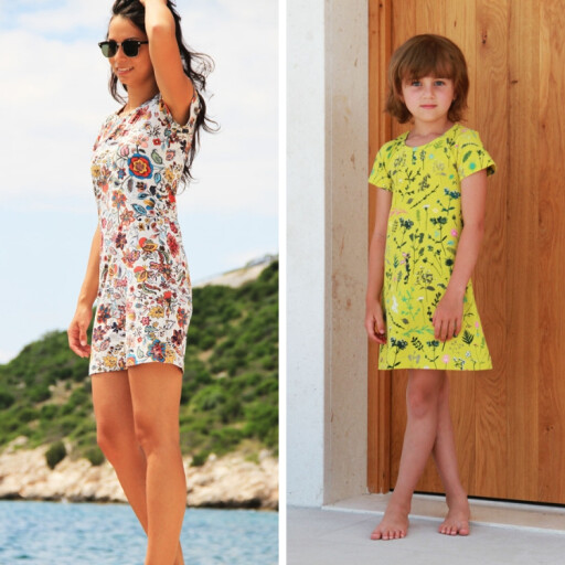Pattern set - Women's and children's dress BASIC