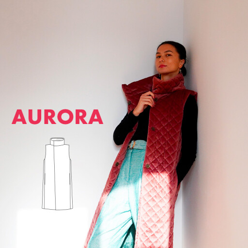 PDF sewing pattern - Women's vest AURORA (sizes 32–60)