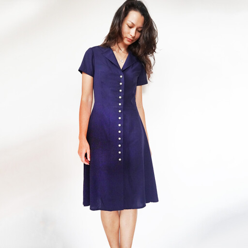 Pattern - Women's retro dress BACKYARD (sizes 32–60)