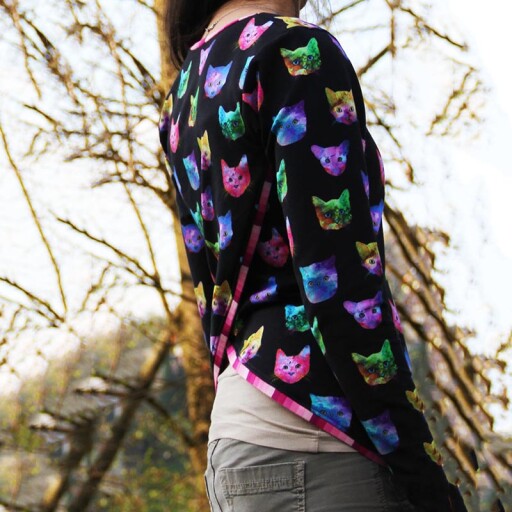Pattern - Women's sweatshirt WILD CAT (sizes 32–46)