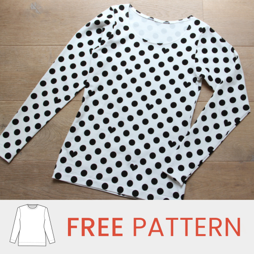 Free pattern - Basic women's T-shirt (sizes 32–62)