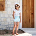 Pattern set - Women's and children's T-shirt EASY with short kimono sleeves