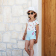Pattern set - Women's and children's T-shirt EASY with short kimono sleeves