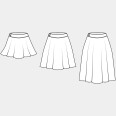 Pattern - Women's skirt RACHEL (3 types, sizes 32–60)