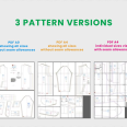 Pattern set - Women's and children's T-shirt EASY with short kimono sleeves