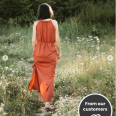 Pattern for long and simple women's summer dress BREEZE (sizes 32 – 60)