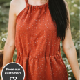 Pattern for long and simple women's summer dress BREEZE (sizes 32 – 60)