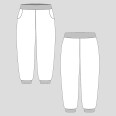 Pattern - Children's sweatpants HOME (sizes 80–164)