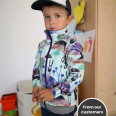 Pattern - Children’s zipper sweatshirt FOREST (sizes 80–164)