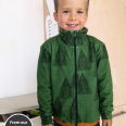 Pattern - Children’s zipper sweatshirt FOREST (sizes 80–164)