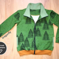Pattern - Children’s zipper sweatshirt FOREST (sizes 80–164)