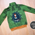 Pattern - Children’s zipper sweatshirt FOREST (sizes 80–164)