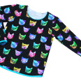Pattern - Girls' sweatshirt WILD CAT (sizes 116–164)