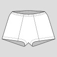 Pattern - Children's boxer shorts TOM (sizes 80–164)