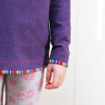 Pattern - Girls' sweatshirt WILD CAT (sizes 116–164)