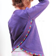 Pattern - Girls' sweatshirt WILD CAT (sizes 116–164)