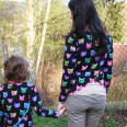 Pattern set - Women's and girls' sweatshirt WILD CAT